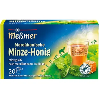 Meßmer Ländertee Marokkanische Minze-Honig | 20 Teebeutel | Krauseminztee-Mischung mit Honig-Aroma | minzig-süßer Geschmack