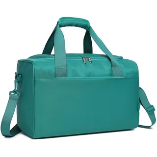KONO Ryanair Handgepäck 40x20x25 Handgepäck Tasche Reisetasche Flugzeug Weekender Klein Gepäck für Damen und Herren mit Schultergurt (Grün Türkis)