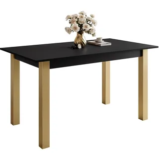lookway Arton Gold 80 x 77 x 140 cm schwarz