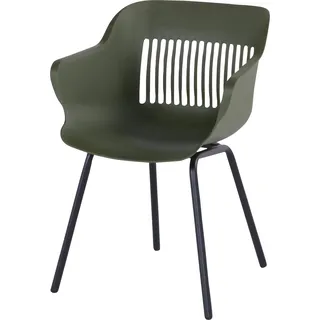 Hartman Outdoor 2er Set Gartenstühle Jill Rondo Schwarz/Dunkelgrün - Grün