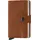 Miniwallet Unisex Geldbörse vintage cognac silver