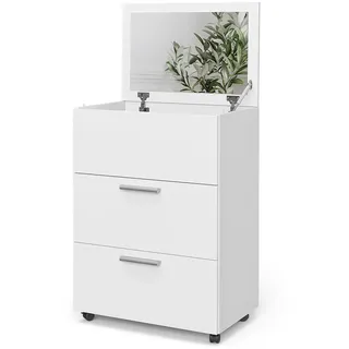 Vicco Schminktisch Hanna Weiß 65.8 cm mit 2 Schubladen, Model 41510 - Weiß