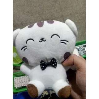 Süße Katzenpuppe, 20 cm, großes Gesicht, Plüschtier, weiches Stofftier, Kissen, Sofakissen für Kinder