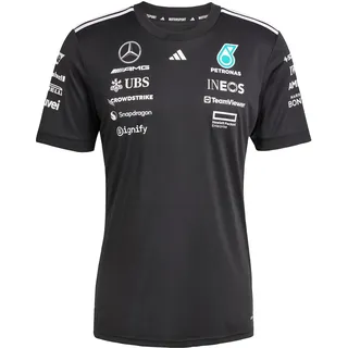 Adidas Damen Mercedes - AMG Petronas Formula ONE Team Driver Jersey Black Women, Black/White, XXS