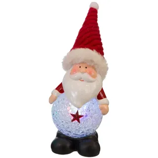 Karamischer Weihnachtsmann mit LED-Licht, 15 cm