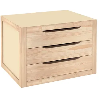 Astigarraga Natura Kommode 3 Stücke - Beige - One Size