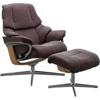 Stressless Relaxsessel Reno mit Cross Base Kaltschaum 79 x 99 x 75 cm Rot