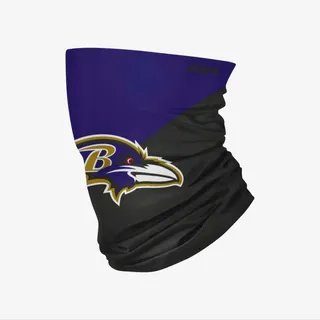 NFL Baltimore Ravens Schlauchschal Big Logo Gaiter Loop Snood - Dunkelblau, Schwarz