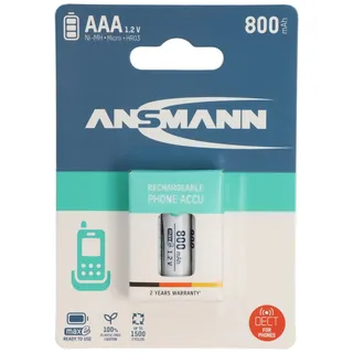 Ansmann Tecxus AAA NiMH 800mAh ideal für DECT Telefon