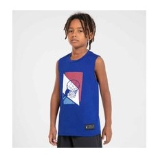 Kinder Ärmellos Basketball Trikot - Ts500 Fast Blau, 161-172cm 14-15J