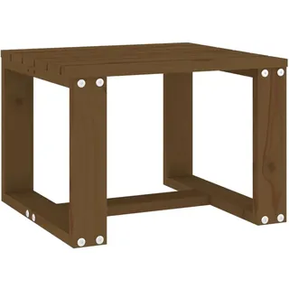 vidaXL Garten-Beistelltisch Honigbraun 40x38x28,5 cm Massivholz Kiefer - Braun