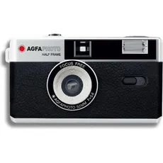 AGFAPHOTO 35mm Analogue Camera - Black Half Frame, Analogkamera, Schwarz