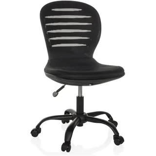 hjh OFFICE Design Bürostuhl CASLA Home-Office Drehstuhl, ergonomisch geformt, Schreibtischstuhl ohne Armlehnen, einfache Montage, Schwarz