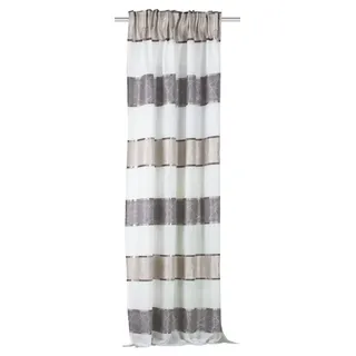 Home fashion Talwer Vorhang Kräuselband 140x245 cm stein