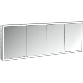 emco prime Lichtspiegelschrank, 2000 mm, 4 Türen, Unterputzmodell, 949706399, Farbe: aluminium/weiß