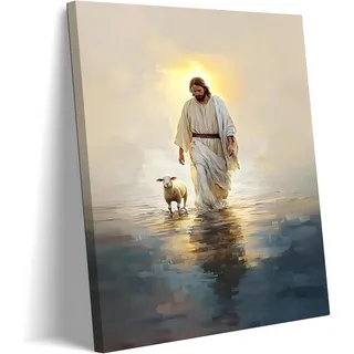 Jesus Leinwand-Kunst, christliches Poster, Druckbilder, yesuqianyang-46