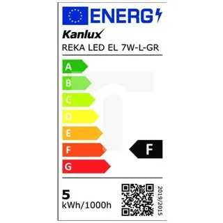 REKA LED Fassadenleuchte EL 7W-L-GR schwarz 28990