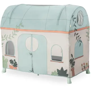 hauck Travel Bed Cover, Plants - Spielzelt Überwurf für Kinderreisebetten mit Einer Liegeflächenbreite von 60 cm - Kompatibel mit Dream N Play Plus, Sleep N Play Go Plus, Play N Relax Center