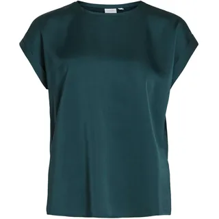 VILA VIELLETTE S/S Satin TOP - NOOS",