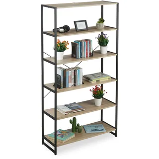 Relaxdays Standregal 95 x 35 x 180 cm Mehrfarbig