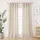 Leinen Vorhänge Halbtransparent Gardinen Stores Leinenoptik Vorhang Modern Boho Ösenvorhang Ösenschal Set 245x132cm HxB Natur Curtains für