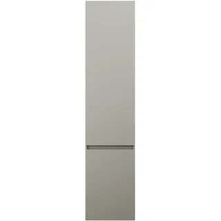 burgbad Lin20 Hochschrank wandhängend mit 2 Türen, Türanschlag links, 400x345x1760mm, HSPC040LF5352, Farbe: Basaltgrau Matt mit Laserkante