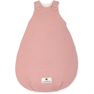 Julius Zöllner Babyschlafsack Musselin, 2,5 TOG, waschbar bei 40°C, Made in Germany, OEKO TEX Standard 100, dusty rose,