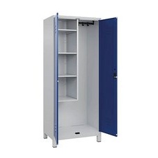 CP Putzmittelschrank Classic Plus 080110-02 S10017 enzianblau, lichtgrau 80,0 x 50,0 x 195,0 cm, aufgebaut