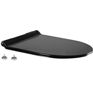 Mexen Sitz mit Absenk-Automatik schlank, duroplast, Schwarz - 39010185 - Schwarz