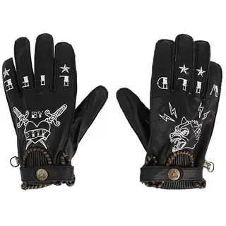 By City Tattoo Ii Lederhandschuhe - Black - L