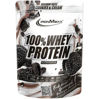 100% Whey Protein Cookies & Cream Pulver 500 g