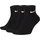 Cushioned Trainings-Knöchelsocken Black/White 34-38