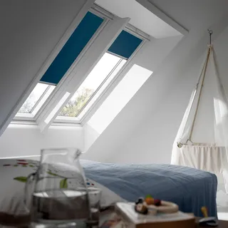 VELUX Verdunkelungsrollo Manuell DKL SK06 1100S Blau