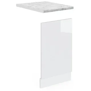 Vicco Unterschrank Frontblende R-Line 45 x 57,2 x 1,6 cm Weiß Hochglanz