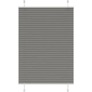 Plissee Anthrazit 95x100 cm Stoffbreite 94,4 cm Polyester - Grau