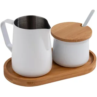 APS Milch- und Zucker-Set Miluro weiß/braun