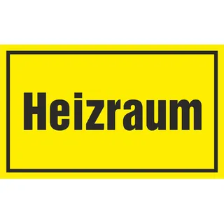 Hinweisschild - Heizraum