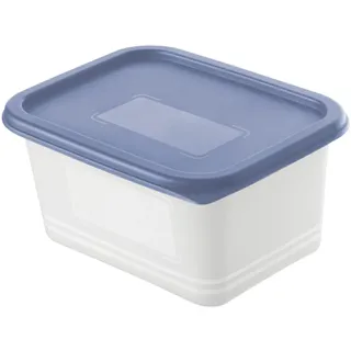 Rotho Gefrierdosen-Set Domino 4 x 0,75 L blau Frischhaltedose Kühlschrankdose