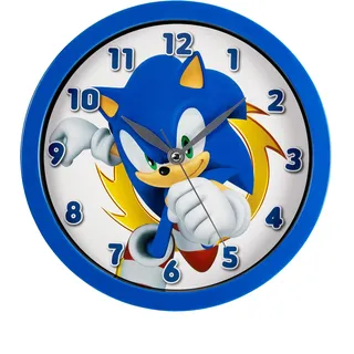 DISNEY Sega Sonic SNC3002 Wanduhr "The Hedgehog", Blau