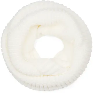 styleBREAKER Strickschal "Unifarbener Feinstrick Loop" 1 Stk., weiß