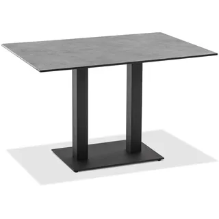 Klapptisch Bistro anthrazit rechteckig - 120 x 81 cm HPL Zement-Design
