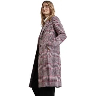 STREET ONE Damen A201957 Karierter Mantel, Berry Brown, 38
