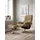 Relaxsessel Mayfair Mikrofaser 92 x 103 x 79 cm Braun mit Hocker