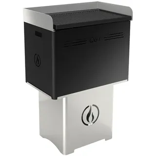 Linea VZ QBY - Tragbarer Pelletgrill mit Pyrolyse-Technologie - schwarz