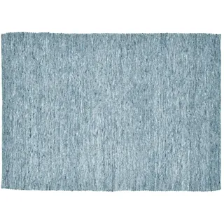 Sansibar Hörnum Wollteppich 40 x 60 cm Blau