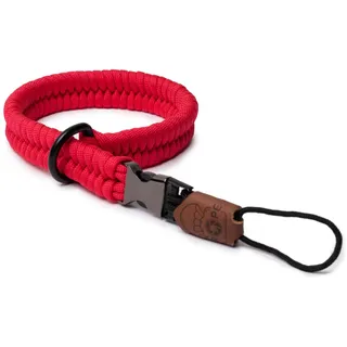 C-Rope Kamera Handschlaufe Claw aus handgeflochtenem Paracord. Kameragurt mit Schnellverschluss-System (Bright Red)