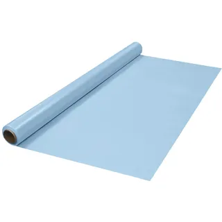 Party Essentials Heavy Duty Plastic Banquet Table Roll Available in 27 Colors, 40" x 150', Light Blue