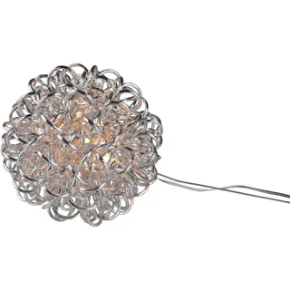 AM Design LED Dekolicht »Kugelleuchte, Weihnachtsdeko aussen, LED Kugel« 1 Stk. warmweiß - kaltweiß Dekokugel, Weihnachtsbeleuchtung, silberfarben