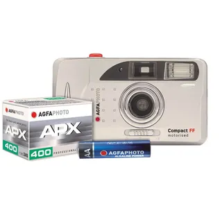 AgfaPhoto analoges Kamera Set FF mit Blitz