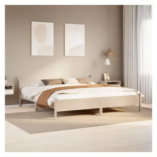 vidaXL Massivholzbett ohne Matratze 200x200 cm Kiefernholz